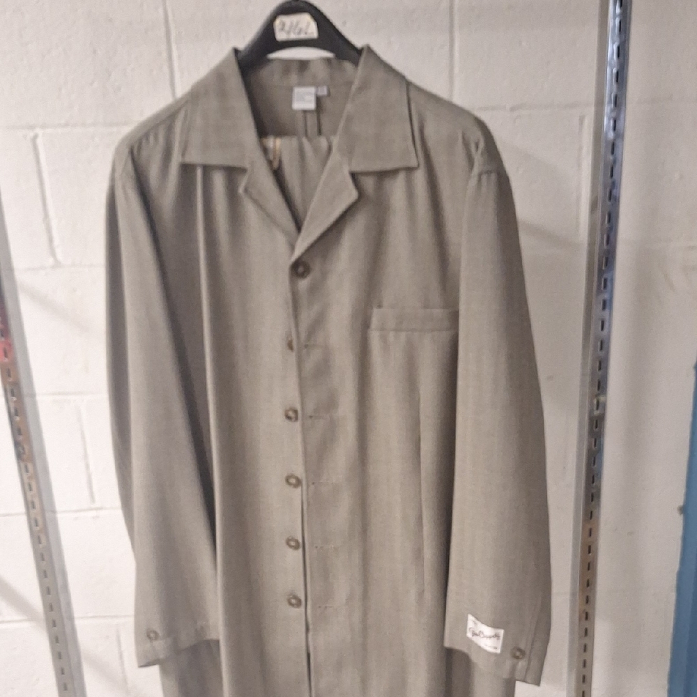 Tan Button-Up Shirt and Pants